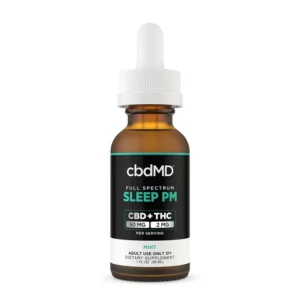 Solução de CBD para dormir de espectro total - Sabor Menta